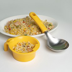 Bogen 304不鏽鋼迷你湯勺上菜匙組, 1套, 活力黃