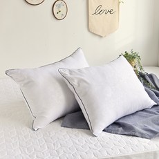 LE REVE 柔軟超細纖維枕芯, 2個, 白色