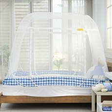 Dio Premium 一鍵式方形框架蚊帳 床鋪 客廳 大型帳篷 單人 FC-1, Premium 方形框架 Morning 3門