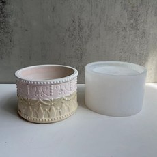 Homeflow 華麗圓形收納盒石膏矽膠模具, 02