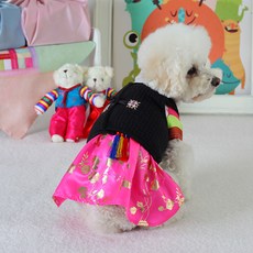 AMYLOVESPET 狗狗保暖福氣背心, 黑色