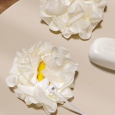PEONIST 肥皂用泡泡沐浴球 浴室用品, 黃色, 2個, 1入