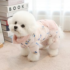 이츠독 경량 패딩 올인원, 핑크, 1개