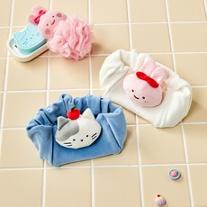 BUTTERSHOP 夏 鬆軟洗臉髮帶 2件組 FREE(26 x 12 cm), 1套, 蘋果農場、奶貓