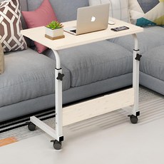 附輪輔助邊桌 800, 白色
