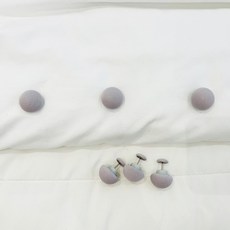 Anplus 棉被防滑固定夾 12入 + 收納盒套組, 1套, 灰色