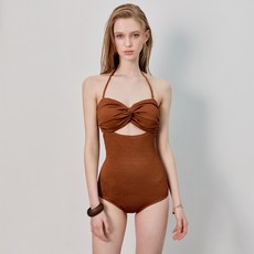 VikiniVender 勒塔娜鏤空紋理單件式泳衣