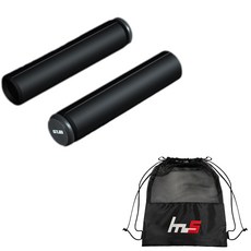 GUB Naya Style 自行車車把把手 2p + 獨家袋套組 CYYP-59-2PU, 黑色（握把）, 1套