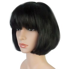 派對角色扮演短假髮, 1個, 01黑色