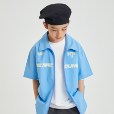 Kokoyarn 男童翼領拉鍊襯衫