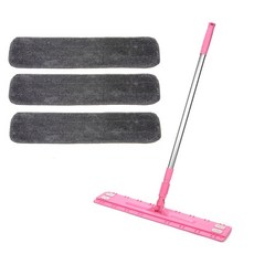 A-Clean Pusher Cleaner 粉色大號+屋頂墊灰色 3p, 1套