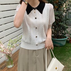 루나걸 여성용 릴리바 카라 니트 L24SMKN031509