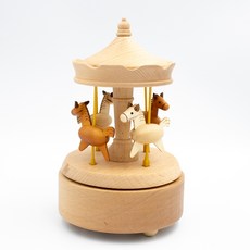 Cocoon木質音樂盒 旋轉木馬
