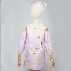 베베슈에뜨 아동용 방수 앞치마 + 두건 + 팔토시 세트