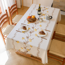 테이아 프렌치 가든풍 식탁보, 타입9, 1개, 2인용(100 x 160 cm)