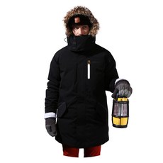 Duckmount 男款實用可拆式連帽羽絨夾克