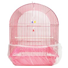 Rora Pet Funny Bird House+防羽毛飛散塑膠組, 隨機出貨, 1組