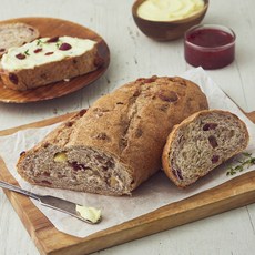 브로드카세 발효종 크렌베리 호두통밀 치즈깜바뉴, 430g, 1개입, 1개