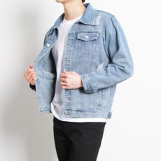 男士復古牛仔外套 1P520