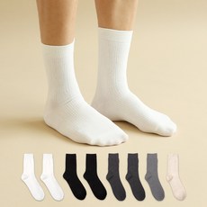 男款優質羅紋素色長筒西裝襪 8雙