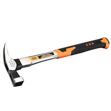 Dr. Living Store 多用途高碳鋼防滑防震握柄專業用榔頭 方形鋸齒頭 直尾 300g, 10-OZ, 1個