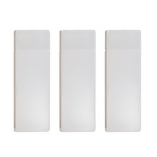 半透明方形鉛筆盒, 單一顏色, 3個