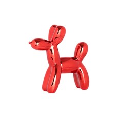 GUNU 인테리어 벌룬 퍼피 저금통 오브제, 레드, 1개