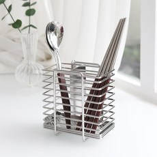 로긴 올스테인레스 와이어 수저통 U자형, 실버, 1개