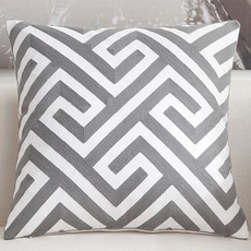 Homeflow 彩色系列 灰色圖案 灰色抱枕套