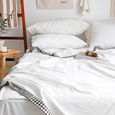 CASA VERDE 格紋拼接薄被, 棕色