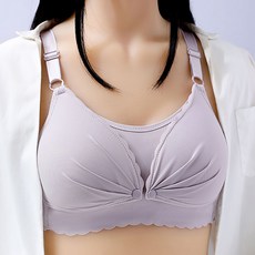 線紋抓褶哺乳內衣