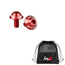 나야스타일 자전거 나사 레드 2p + 전용 파우치 세트 CYYP-68-1PU, 1세트