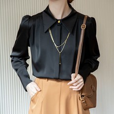 루나걸 리번트 카라 긴팔 블라우스 L24SPBL121913