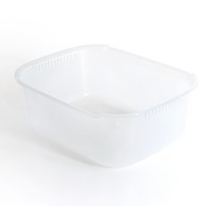 長壽Living 輕便整潔方形洗碗盆, 1個, 半透明