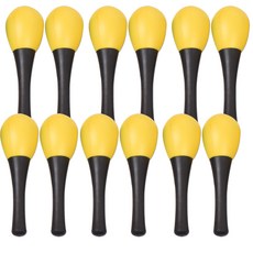 砂槌玩具, 黃色, 12支