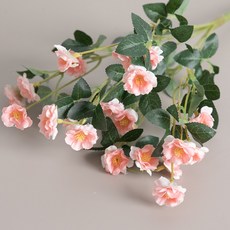플라워트리 조화 식물 찔레장미 꽃다발 39cm, 1개, 핑크 1개, 핑크
