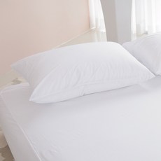 PROTECT A BED 絲絨防水床單, 白色的
