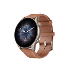 어메이즈핏 화미 GTR 3 Pro 스마트워치, 레더 브라운, 46mm