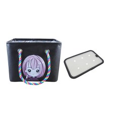 Beaurator 排水浴袋可愛女孩第 2 季黑色, 1個, 黑色