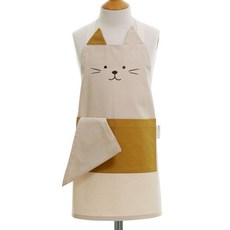 SEMOMS 孩童貓咪造型圍裙+頭巾