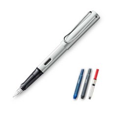 LAMY Alstar 鋼筆 EF 筆尖轉換器套組 LM025 WS, 銀白色