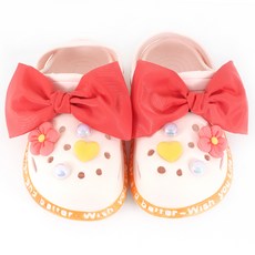 arang.rorang 兒童珊瑚蝴蝶結鞋飾10件組