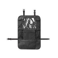 FANCY LIFE 汽車收納袋 03 前坐掛式10格網兜款, 1個, 黑色