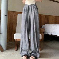 앤드스타일 여성용 냉감 통기성 데일리 쿨 와이드 밴딩 팬츠 262437