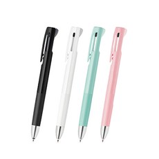 ZEBRA 斑馬牌 bLen 2+S 0.7mm 4入組, 黑色, 白色, 藍綠色, 粉紅色, 1套