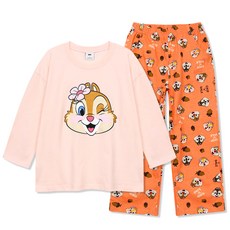 Little rabbit 孩童克莉絲印花長袖睡衣套裝