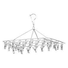 JLIFE Mont 不鏽鋼衣架 襪子 內衣 曬衣夾 掛鉤, 銀色, 1個