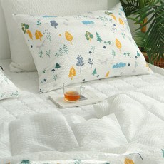 아망떼 웨이크 시어서커 리플 2겹 베개커버