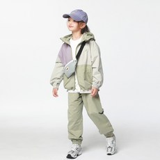 jkids Temo 梭織拉鍊上下套裝 J8472