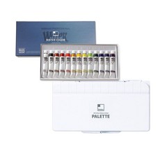 신한화구 전문가 수채화 물감 + 수채화 24칸 팔레트, 7.5ml